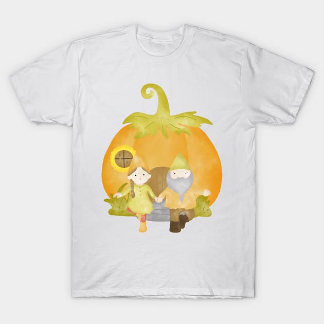 Pumpkin Gnomes T-Shirt by Zombie Girls Design